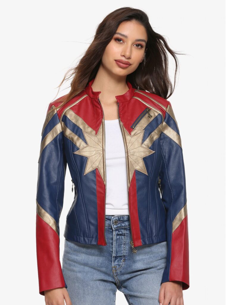 Carol Danvers Captain Marvel Costume Womens Leather Jacket