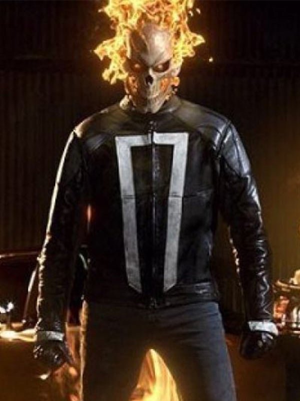 GHOST RIDER AGENT OF SHIELD ROBBIE REYES LEATHER JACKET