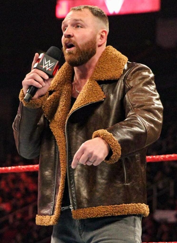 Dean Ambrose Brown Real Leather Jacket