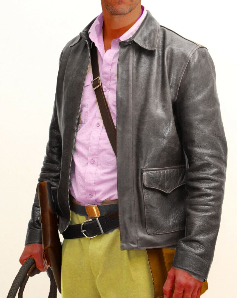 Indiana Jones Harrison Ford Classic Genuine Real Distressed Leather Jacket