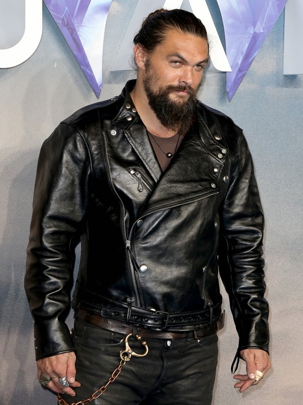 JASON MOMOA AQUAMAN MOTORCYCLE LEATHER JACKET
