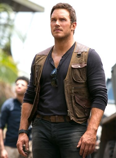 Chris Pratt Jurassic World Fallen Kingdom Brown Leather Vest