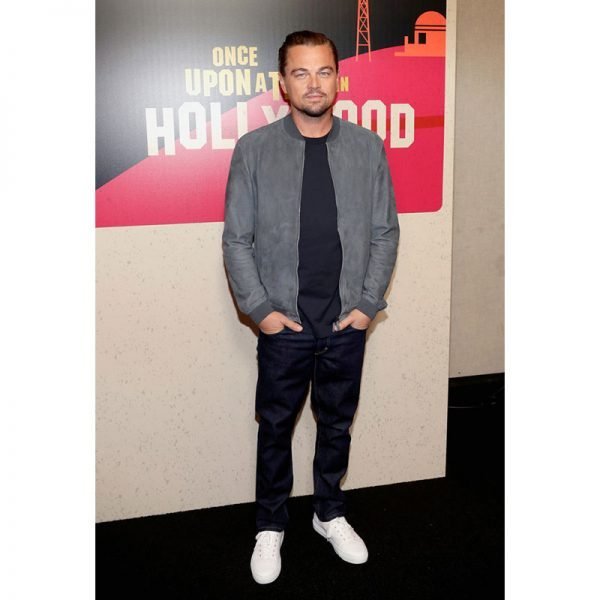 LEONARDO DICAPRIO STYLISH GRAY SUEDE LEATHER FASHION JACKET Supreme Fashion Jackets SF Jackets Celebrity Jackets