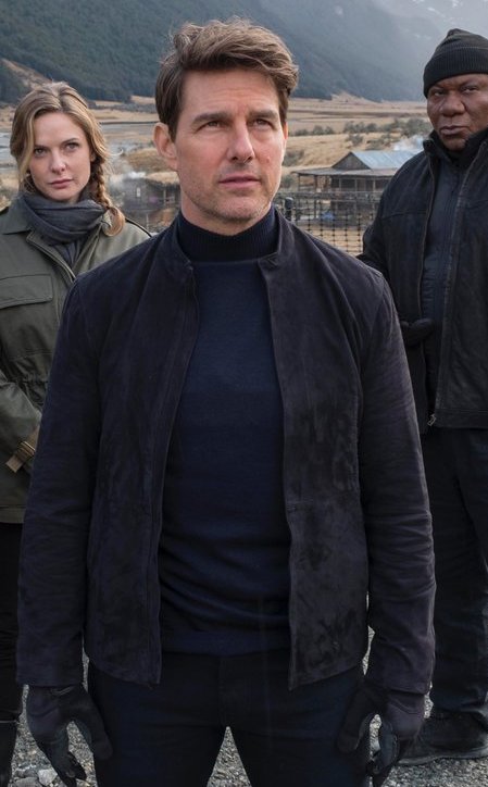 Mission Impossible 6 Tom Cruise Suede Leather Jacket