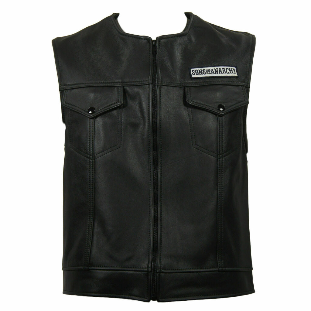 SOA Sons of Anarchy Real Leather Vest For Men