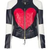 Kylie Minogue Red Heart Women Leather Jacket