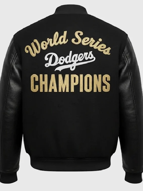 LA DODGERS WORLD SERIES BACK TO BACK VARSITY JACKET